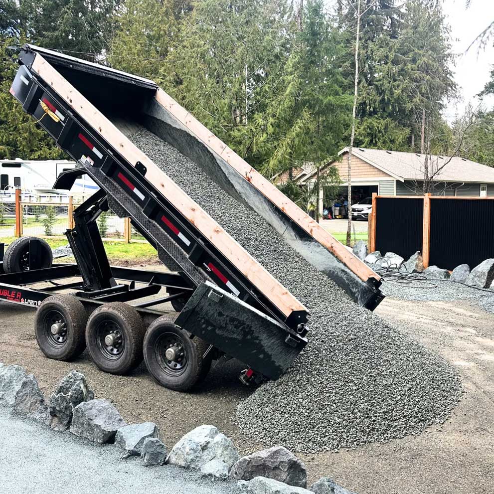 Gravel and material delivery